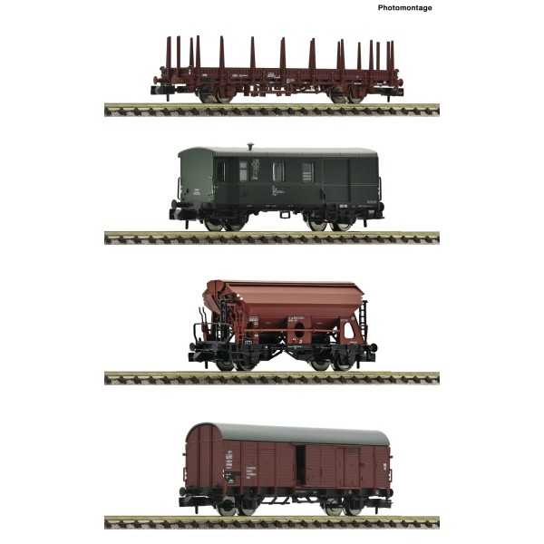 Coffret de 4 pièces: Train de marchandises, DB