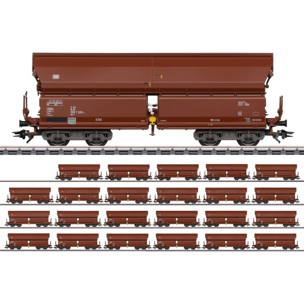 Présentation de wagons à toit pivotant type Tals 968