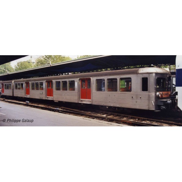 SNCF, RIB 70, 3-unit pack, original late livery (red access doors), pe