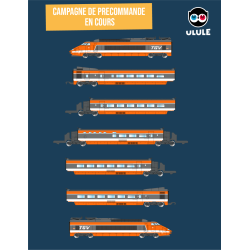 SNCF  TGV orange 7 elements - ép V
