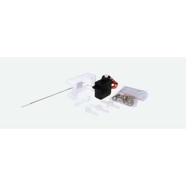 Servomoteur, servo miniature ProO¤zisions, boîte de vitesses en plastique, avec Microc